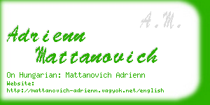 adrienn mattanovich business card